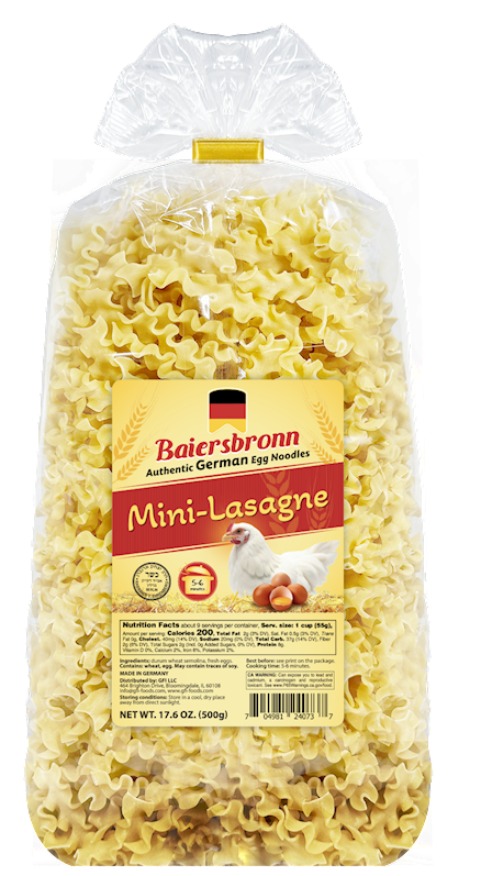 Egg Noodles Mini Lasagne